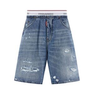 Dsquared² Blue Cotton Bermuda Men's Shorts